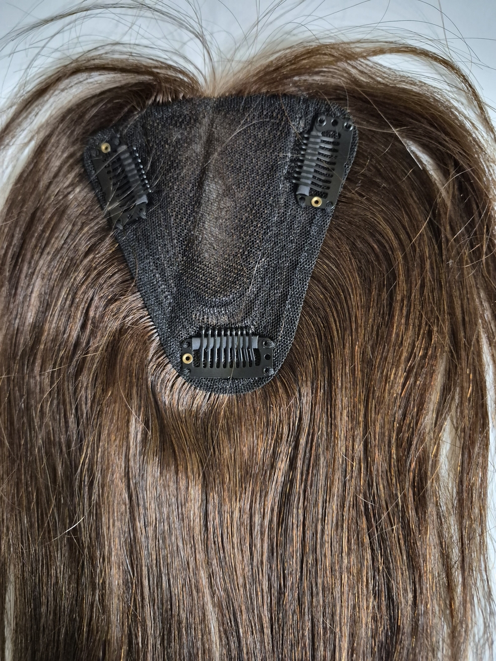 Brown Clip-In Human Hair Topper